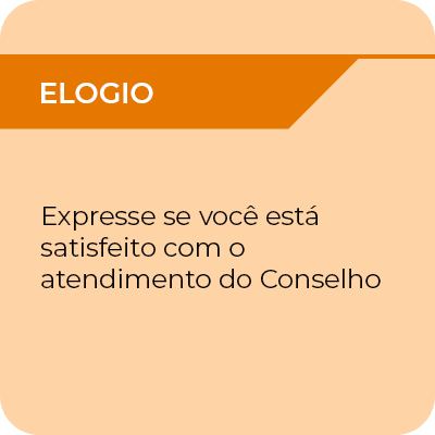 Elogio - Expresse se você está satisfeito com o atendimento do Conselho